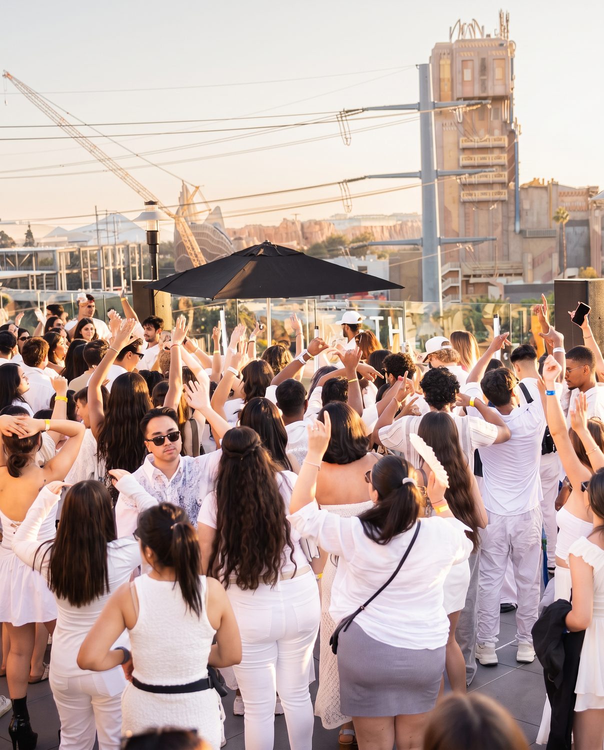all white, all daylight